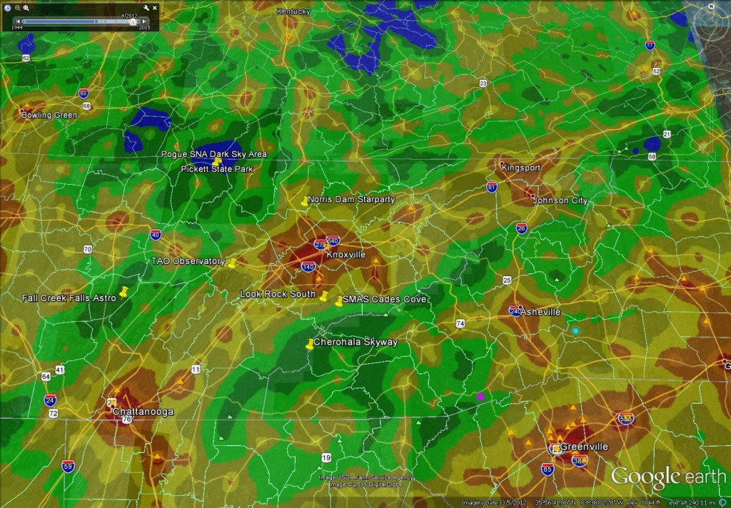 Pickett Pogue East TN Light Pollution