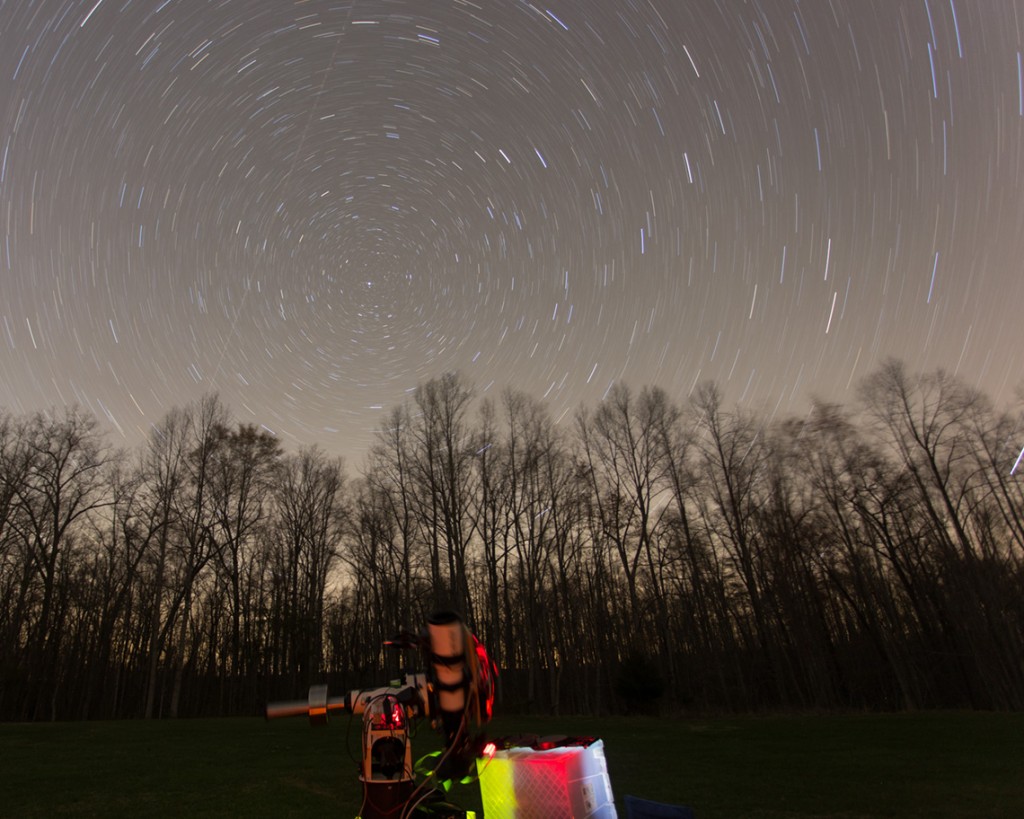 Polar Region Star Trails